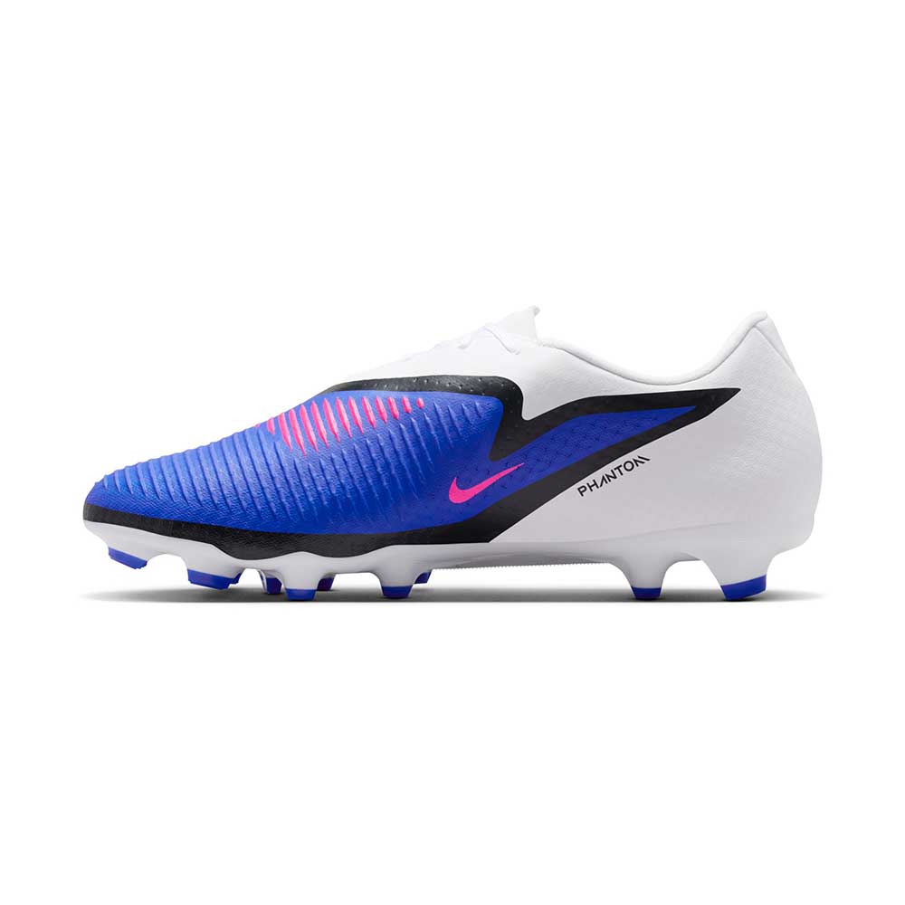 Phantom 6 Low Academy FG/MG Soccer Cleat - Racer Blue/Pink Blast/White - Regular (D)