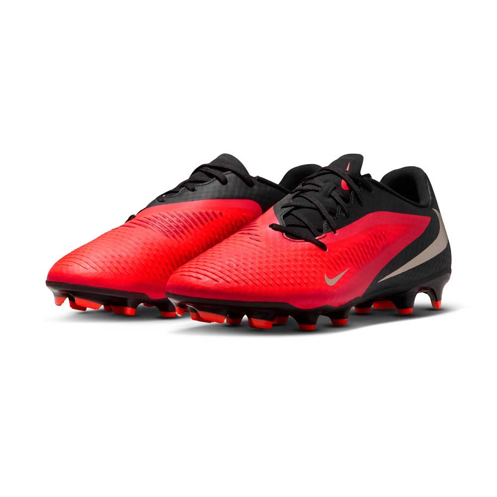 Phantom 6 Low Academy FG/MG Soccer Cleat - Bright Crimson/Black/Bright Crimson - Regular (D)