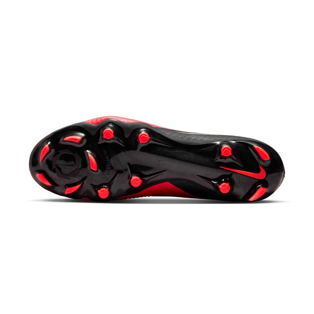 Phantom 6 Low Academy FG/MG Soccer Cleat - Bright Crimson/Black/Bright Crimson - Regular (D)