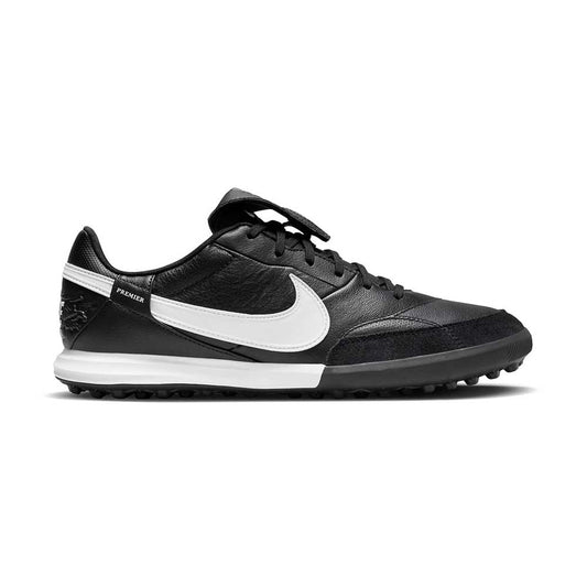 Premier 3 TF Soccer Shoe - Black/White