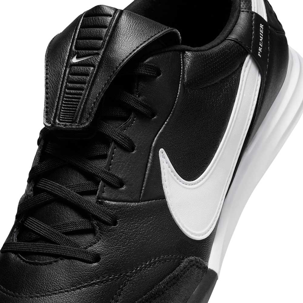 Premier 3 TF Soccer Shoe - Black/White