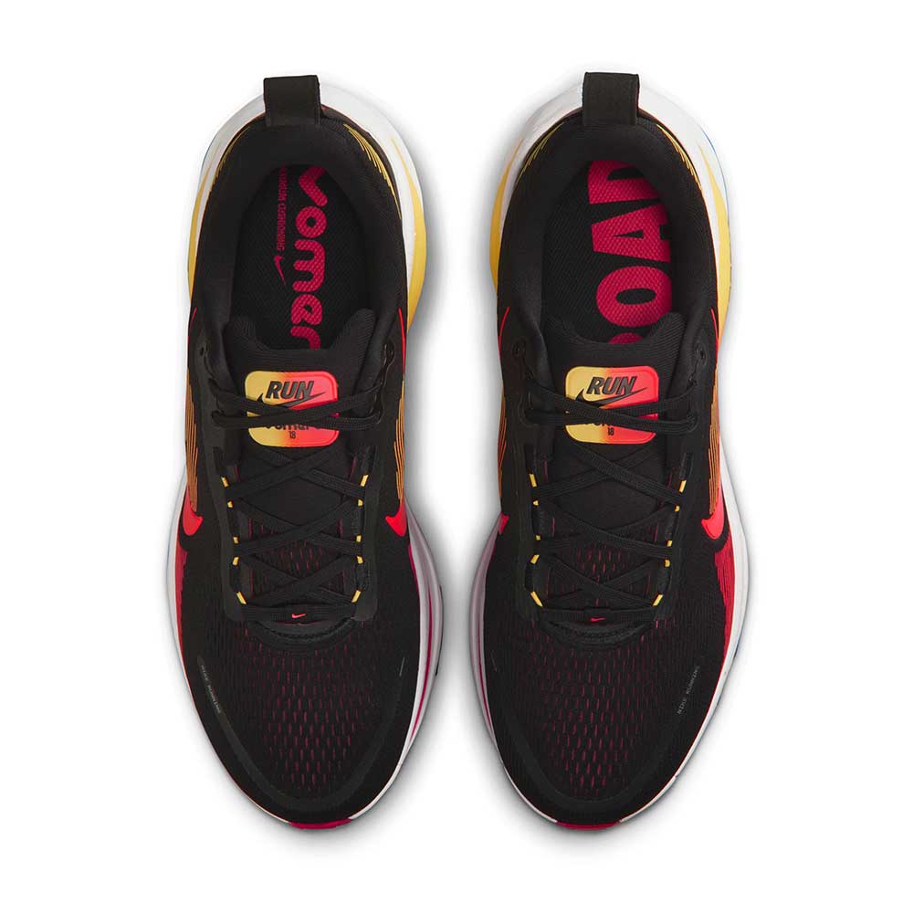 Men's Nike Vomero 18 Running Shoe - Black/Bright Crimson/Light Crimson - Regular (D)