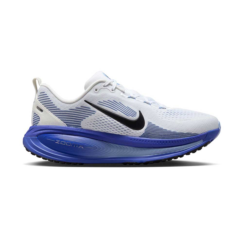 Men's Nike Vomero 18 Running Shoe - White/Black/Blue Tint/Light Marine - Regular (D)
