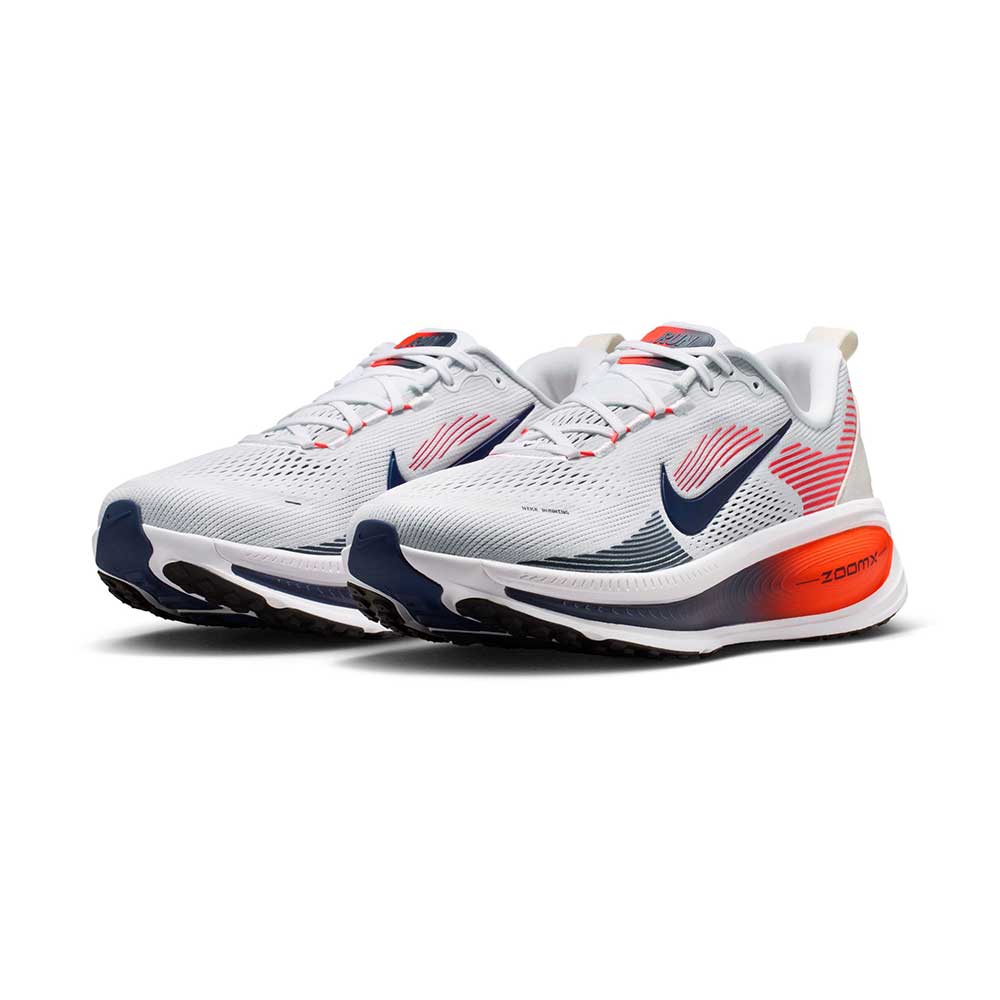 Men's Nike Vomero 18 - White/Midnight Navy/Bright Crimson/Black