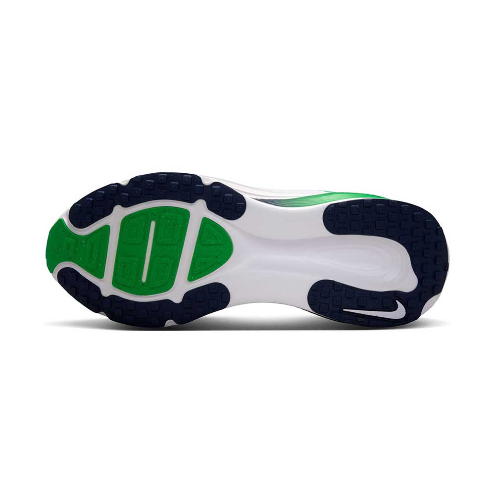 Men's Nike Vomero 18 Running Shoe - White/Midnight Navy/Green Spark