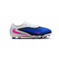 JR Phantom 6 Low Pro FG/MG Soccer Cleat - Racer Blue/Pink Blast/White - Regular (D)