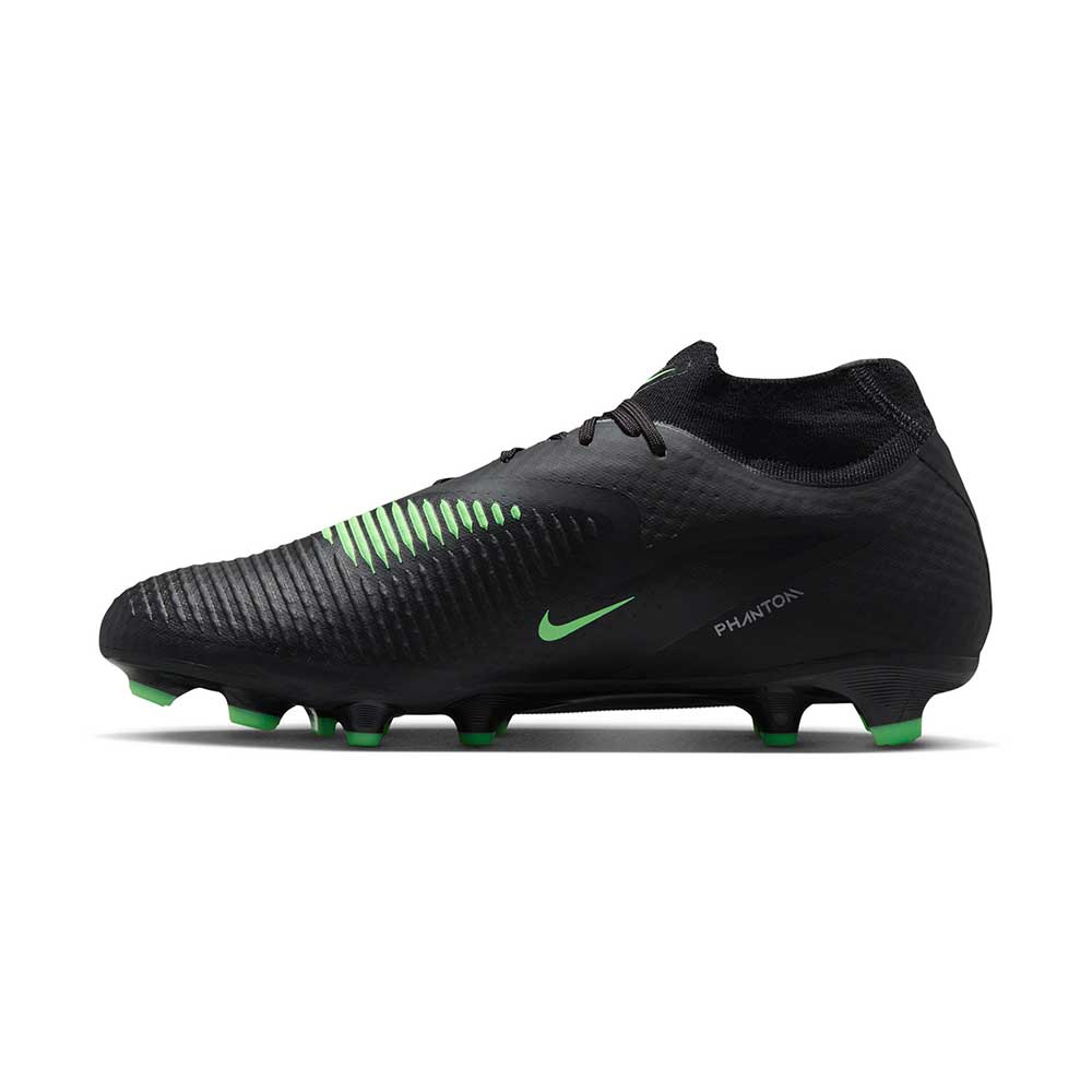 Phantom 6 High Academy FG/MG Soccer Cleat - Black/Illusion Green/Black - Regular (D)