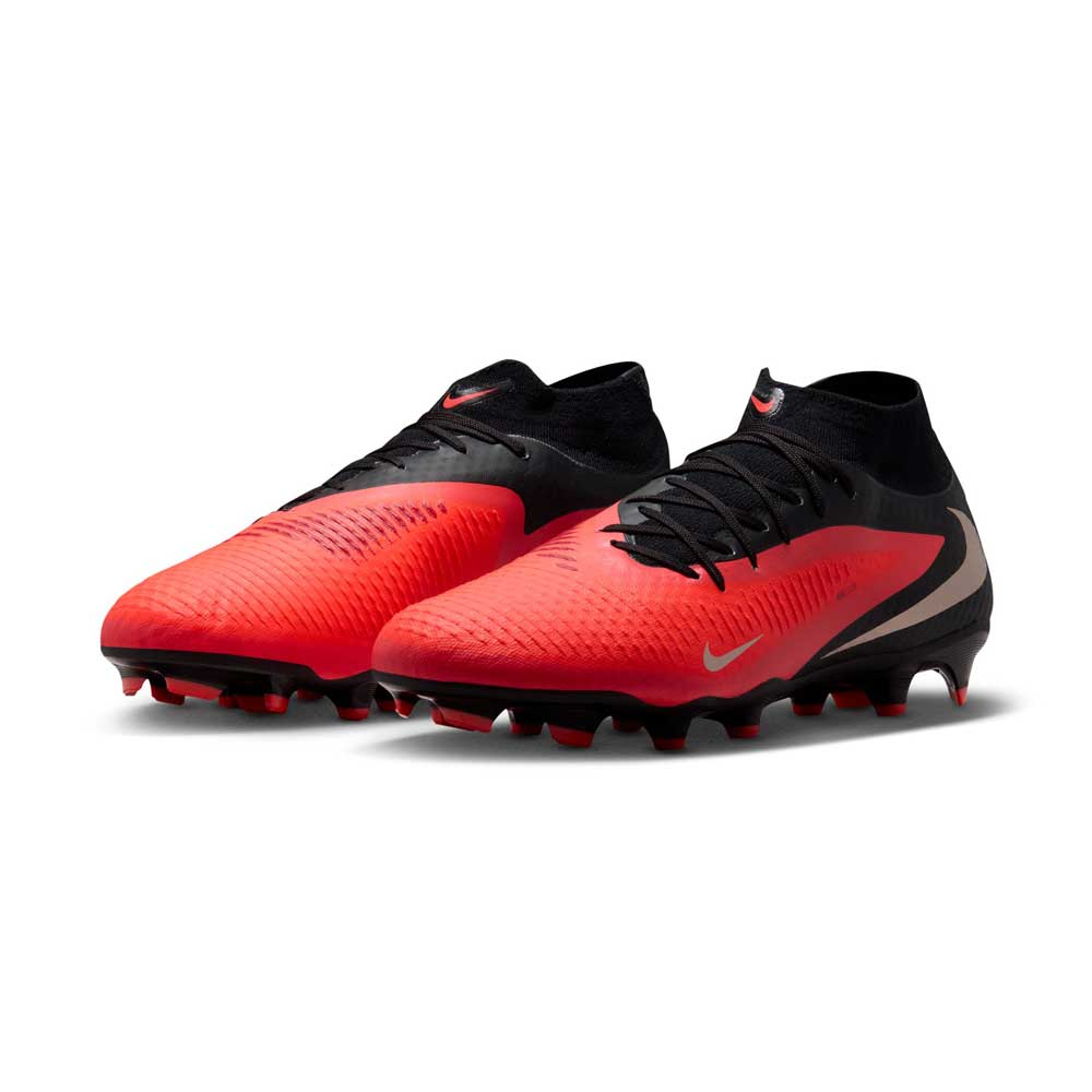 Phantom 6 High Academy FG/MG Soccer Cleat - Bright Crimson/Black/Bright Crimson - Regular (D)