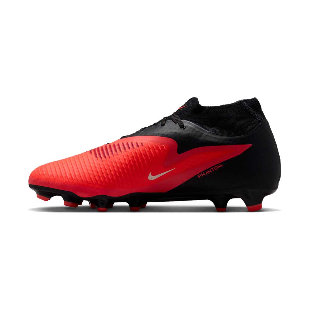 Phantom 6 High Academy FG/MG Soccer Cleat - Bright Crimson/Black/Bright Crimson - Regular (D)