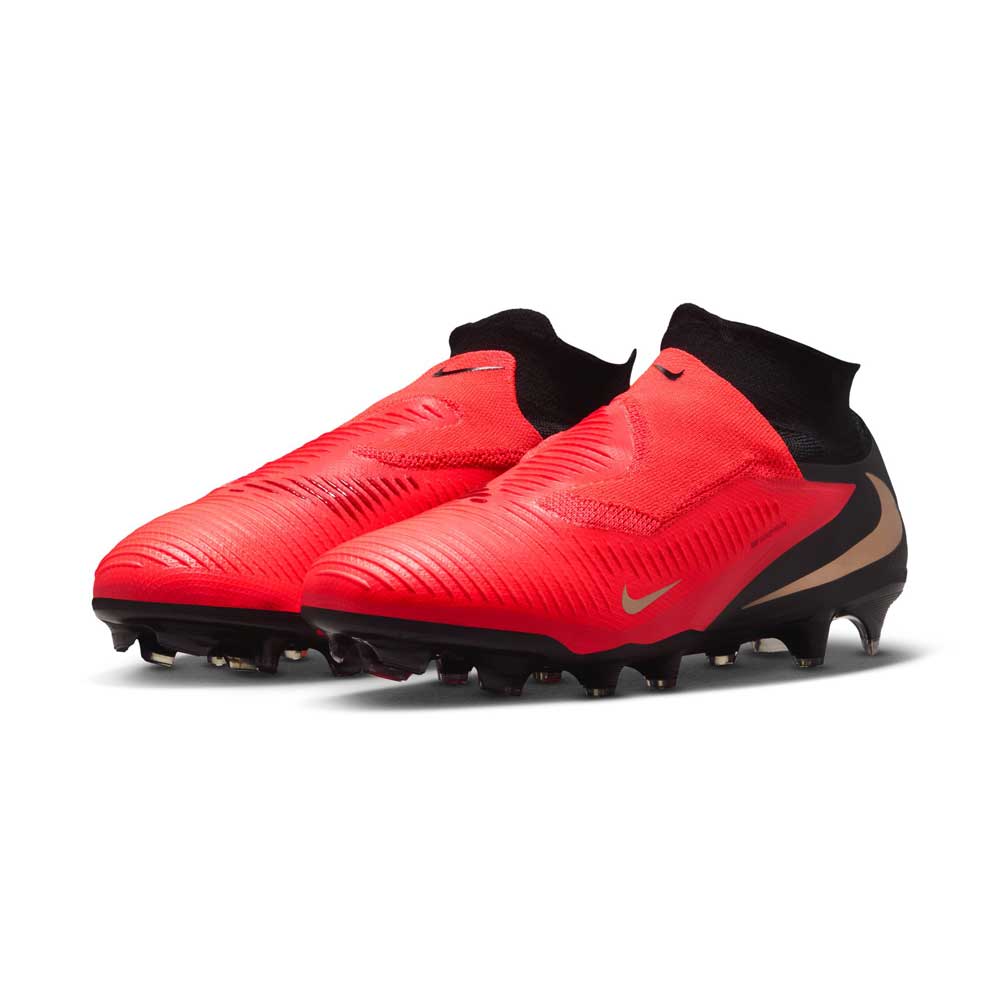 Phantom 6 High Pro FG Soccer Cleat - Bright Crimson/Black/Bright Crimson - Regular (D)