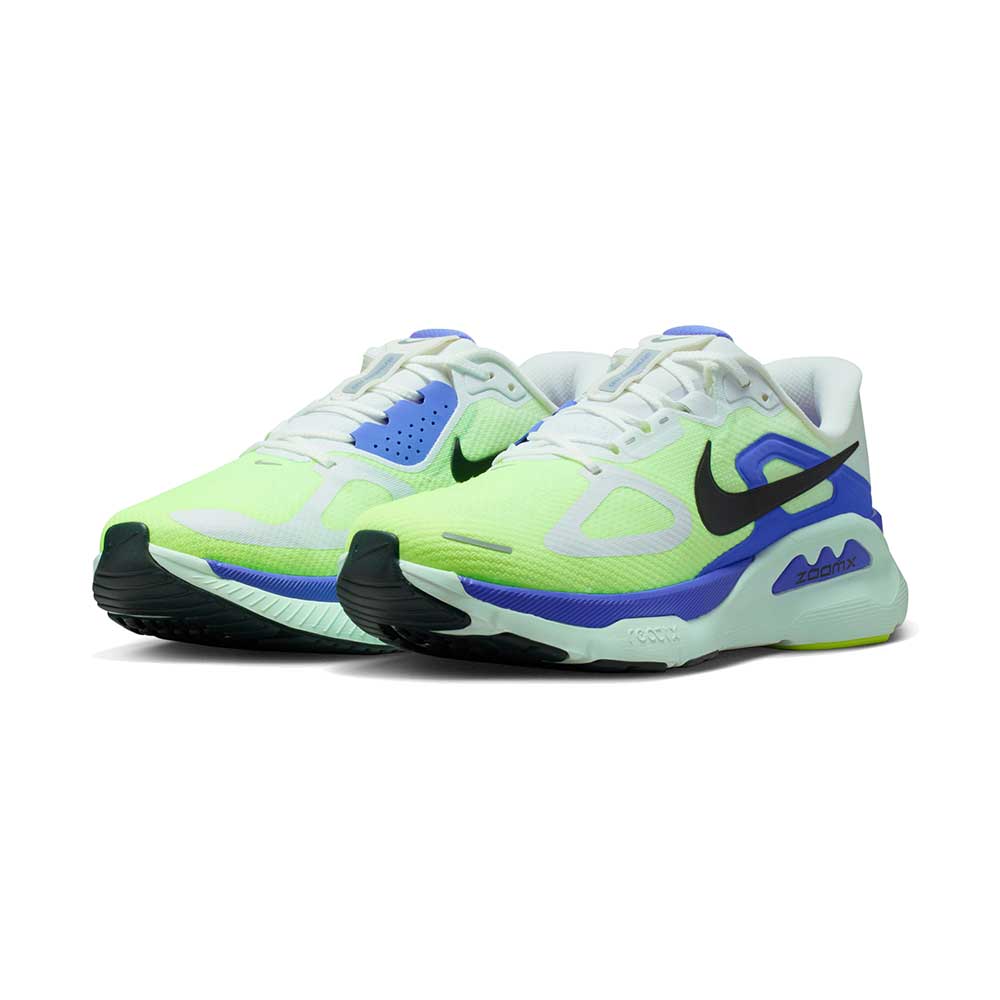 Men's Nike Structure Plus - White/Black Spruce/Volt Ice/Barely Green - Regular (D)