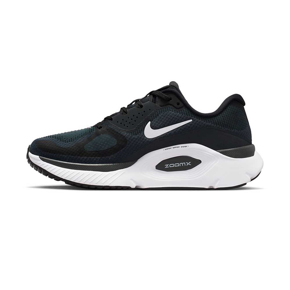 Women's Nike Structure Plus Running Shoe - Black/White/Anthracite - Regular (B)