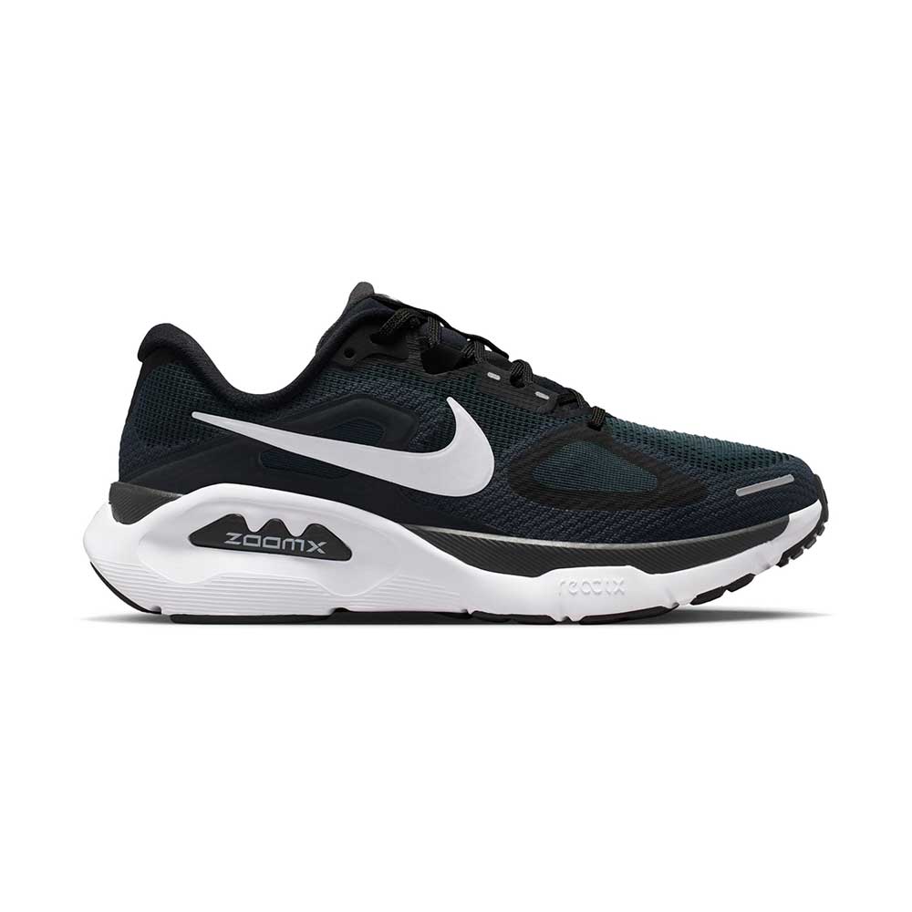 Women's Nike Structure Plus Running Shoe - Black/White/Anthracite - Regular (B)