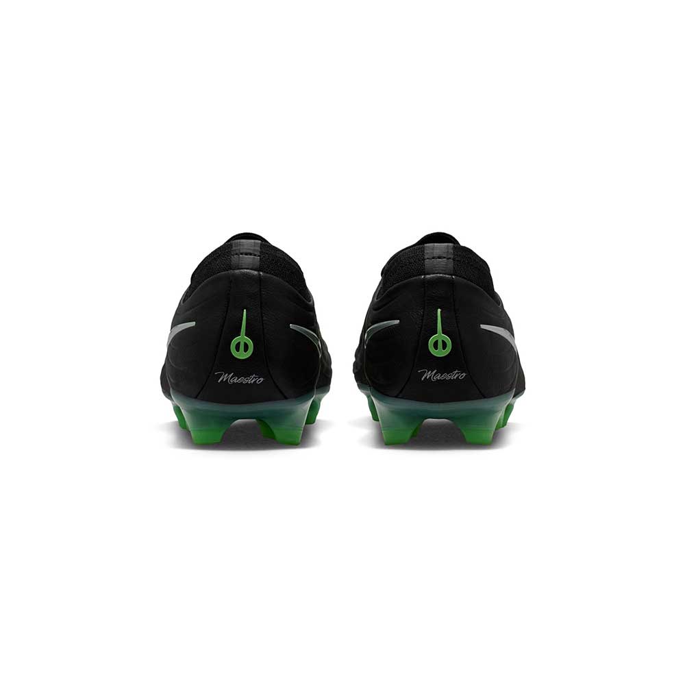 Tiempo Maestro Elite FG Soccer Cleat - Black/Black/Illusion Green - Regular (D)
