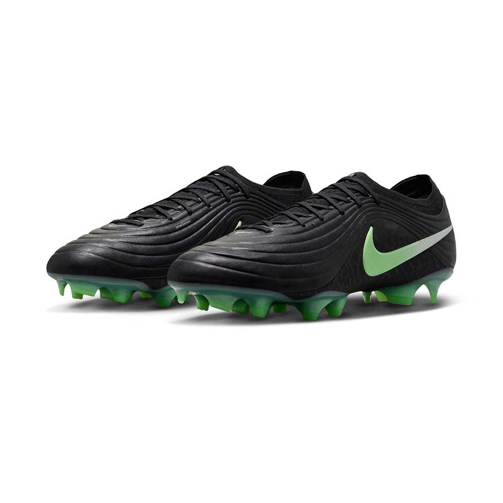 Tiempo Maestro Elite FG Soccer Cleat - Black/Black/Illusion Green - Regular (D)