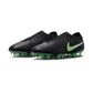 Tiempo Maestro Elite FG Soccer Cleat - Black/Black/Illusion Green - Regular (D)