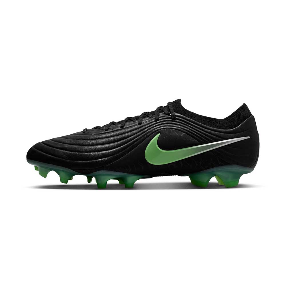 Tiempo Maestro Elite FG Soccer Cleat - Black/Black/Illusion Green - Regular (D)