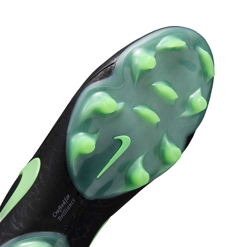 Tiempo Maestro Elite FG Soccer Cleat - Black/Black/Illusion Green - Regular (D)