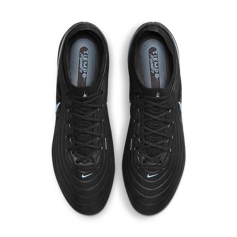 Tiempo Maestro Elite FG Soccer Cleat - Black/Ice Blue - Regular (D)