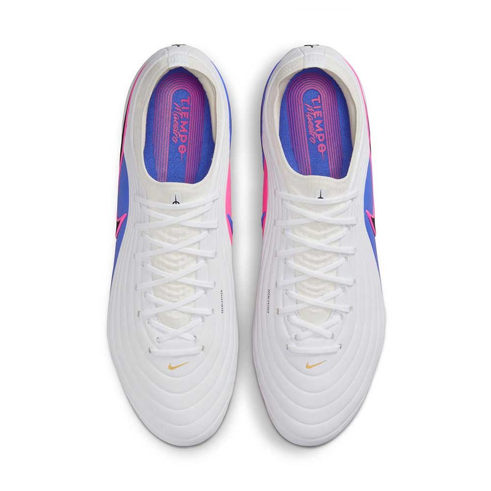 Tiempo Maestro Elite FG Soccer Cleat - White/Black/Racer Blue - Regular (D)