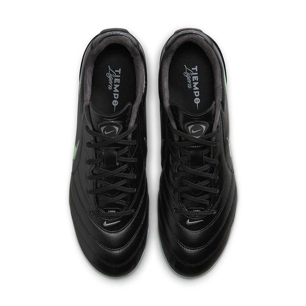 Tiempo Ligera Pro FG Soccer Cleat - Black/Black/Illusion Green - Regular (D)