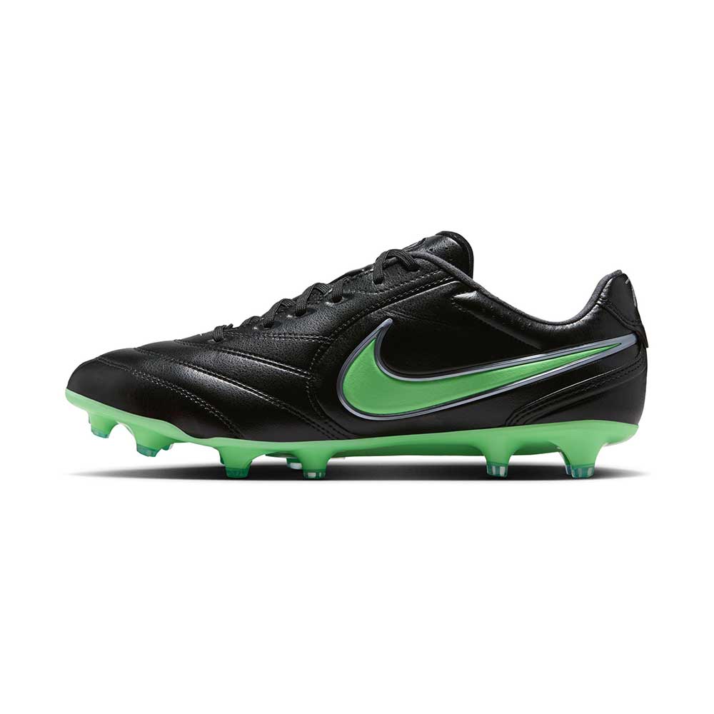 Tiempo Ligera Pro FG Soccer Cleat - Black/Black/Illusion Green - Regular (D)