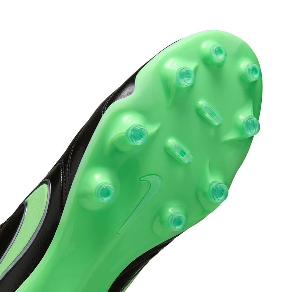 Tiempo Ligera Pro FG Soccer Cleat - Black/Black/Illusion Green - Regular (D)