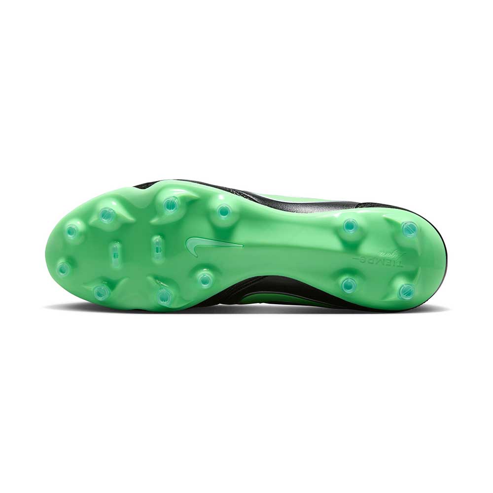 Tiempo Ligera Pro FG Soccer Cleat - Black/Black/Illusion Green - Regular (D)