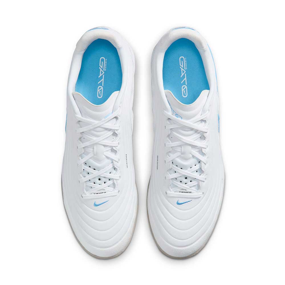 Nike Tiempo Reactgato Indoor Soccer Shoe - White/Shimmer - Regular (D)