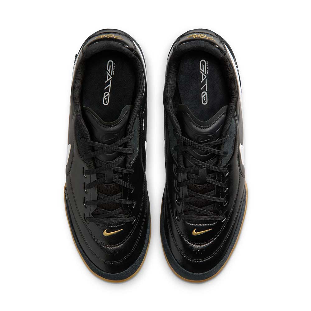 Men's Tiempo Street Gato Indoor Soccer Shoe - Black/White