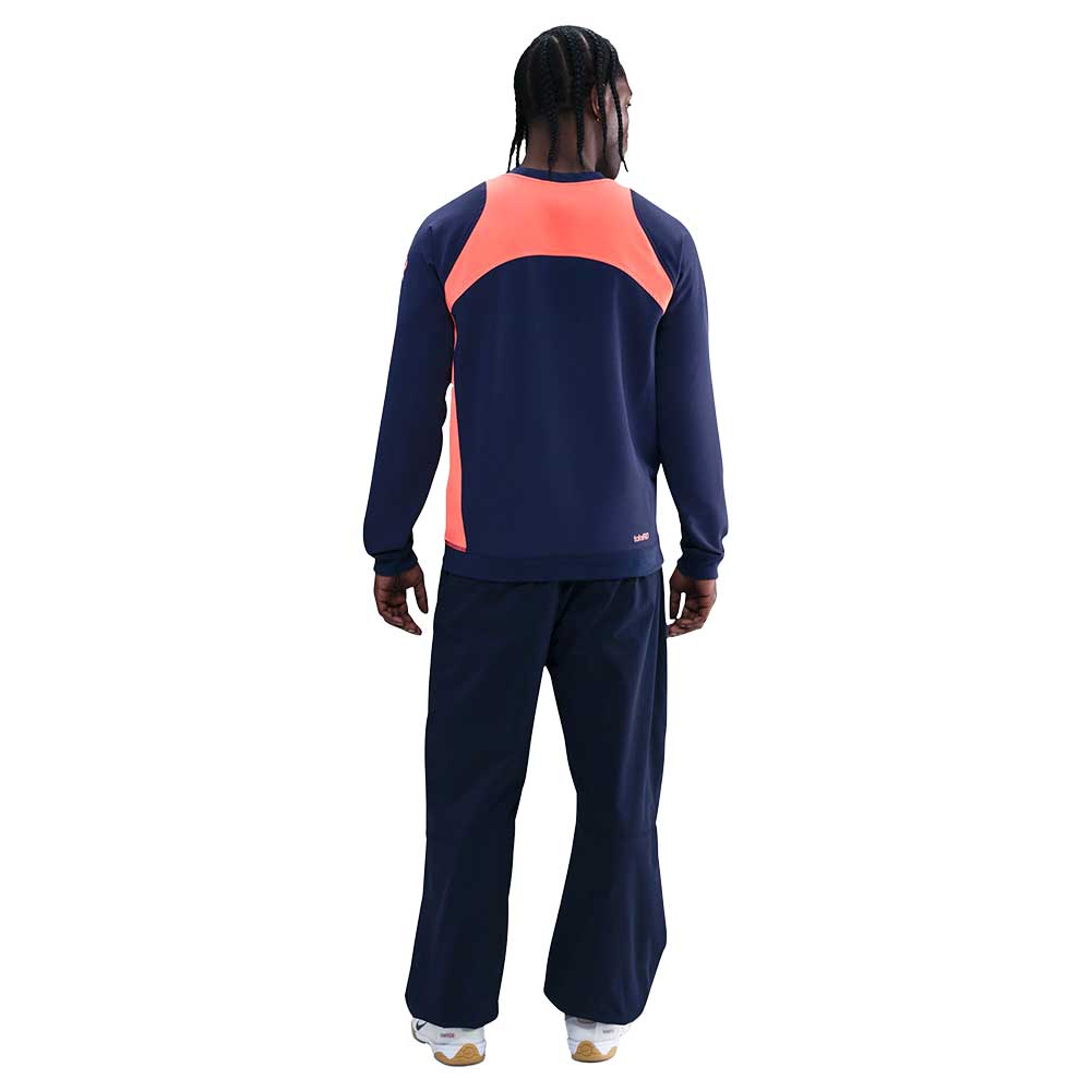 FCB T90 Crew Top - Midnight Navy/Bright Mango