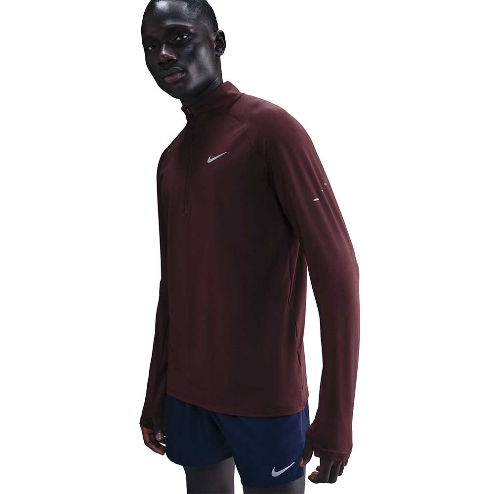 Men's Nike Dri-FIT Stride 1/2 Zip Midlayer - Burgundy Crush