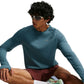 Men's Nike Dri-FIT Running Waffle Crew - Smokey Blue