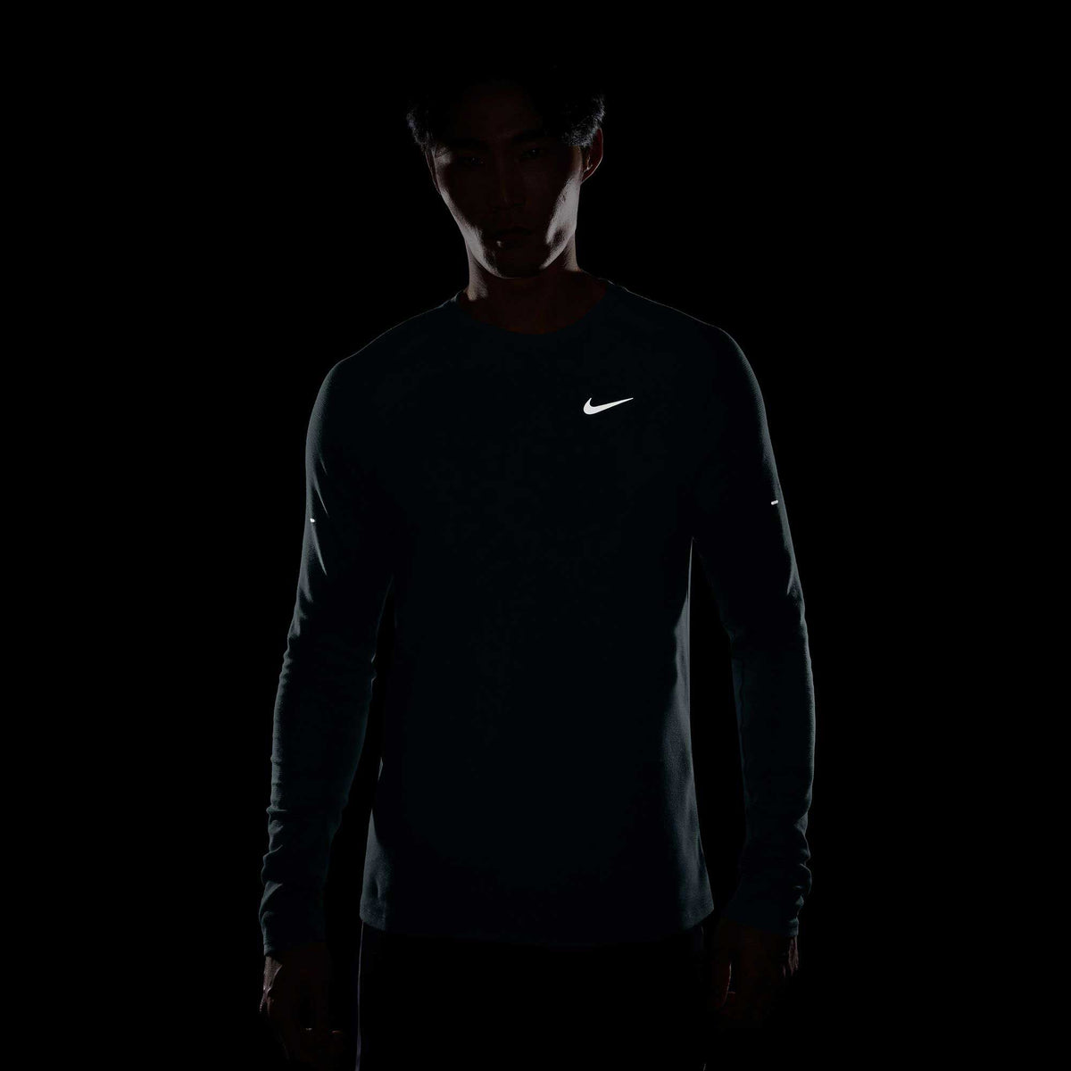 Men's Nike Dri-FIT Running Waffle Crew - Smokey Blue