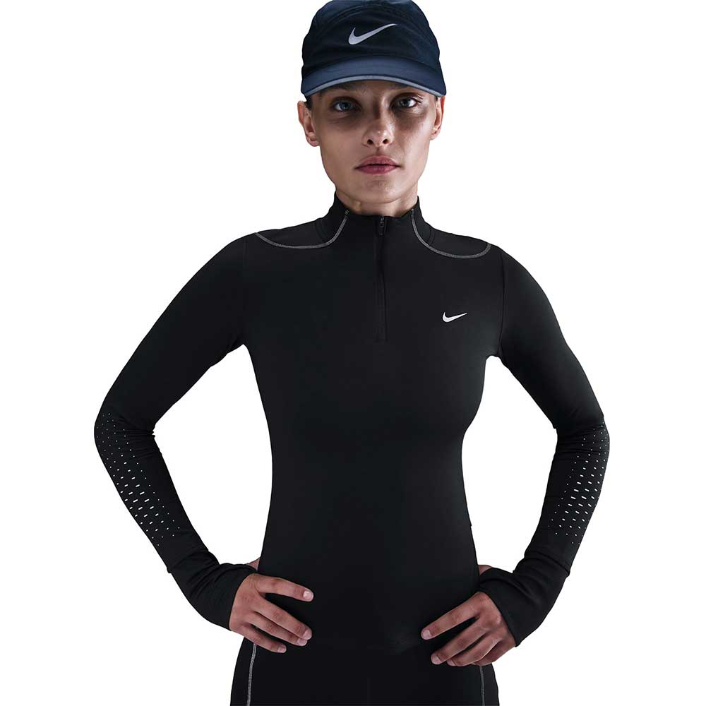 Women's Nike Swift Therma-FIT Reflective 1/2 Zip - Black