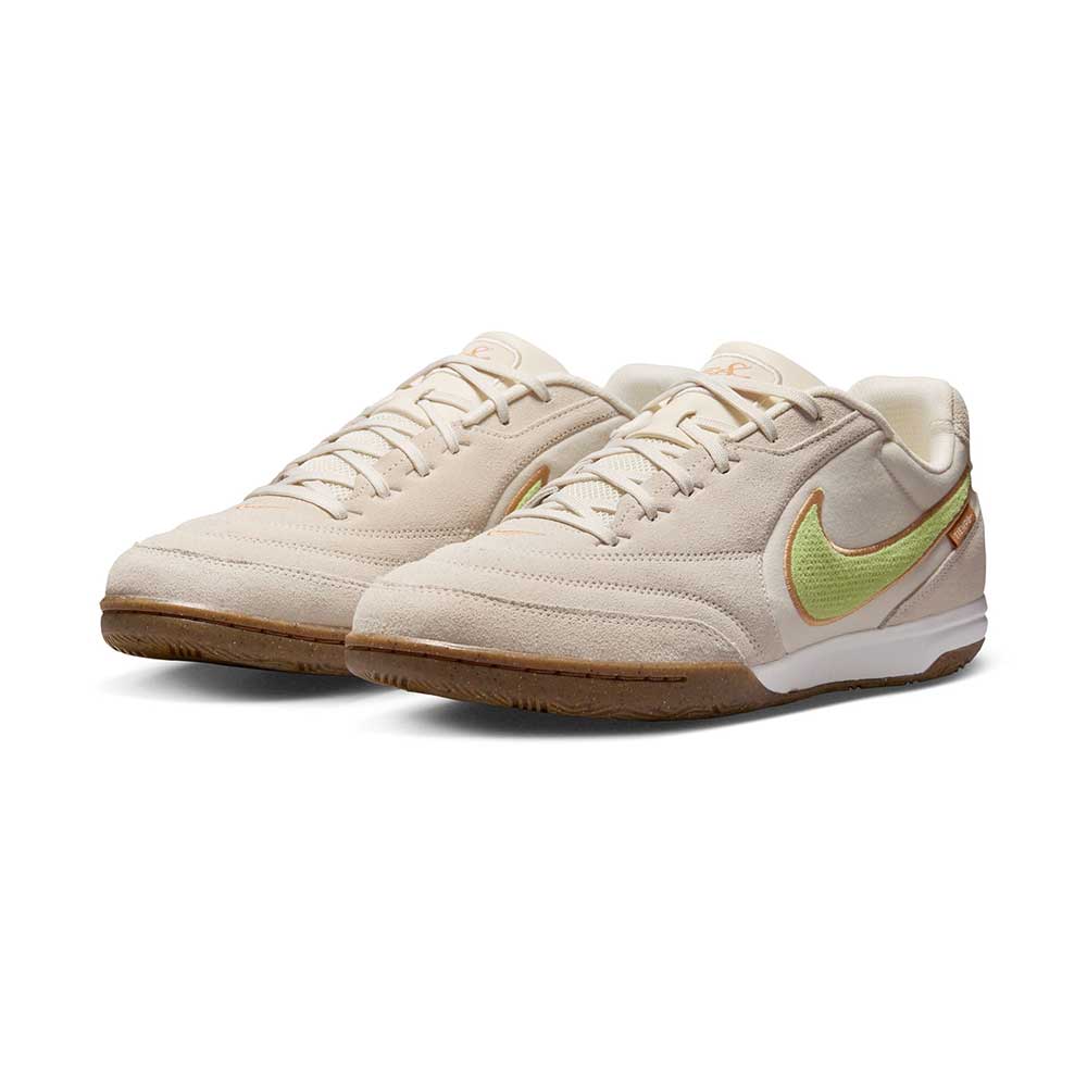 Tiempo Street Gato PRM Indoor Soccer Shoe - Chalk/Lemon Venom/Moon Particle - Regular (D)