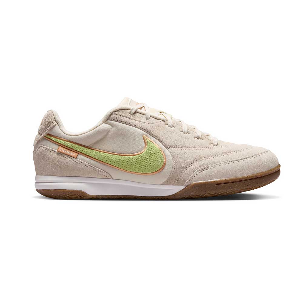 Tiempo Street Gato PRM Indoor Soccer Shoe - Chalk/Lemon Venom/Moon Particle - Regular (D)