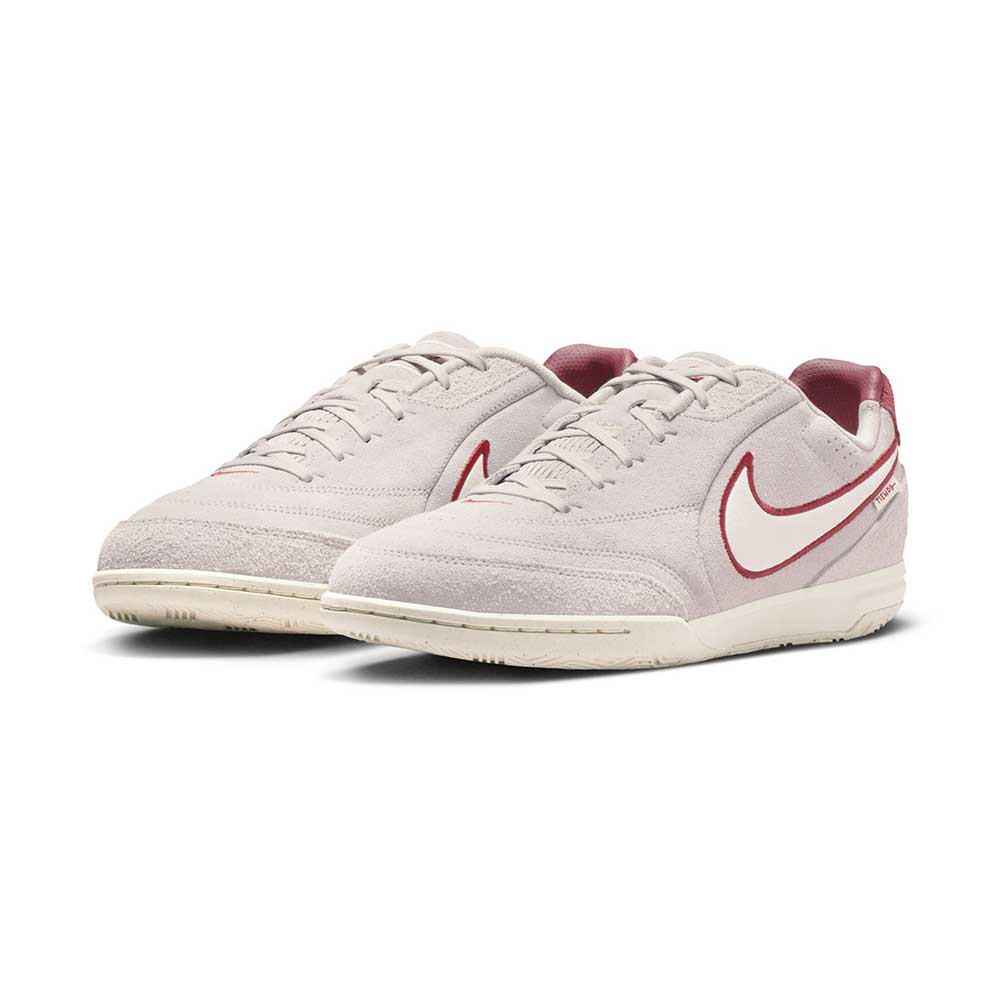 Men's Tiempo Street Gate PRM Soccer Shoe - Moon Particle/Chalk/Team Red - Regular (D)
