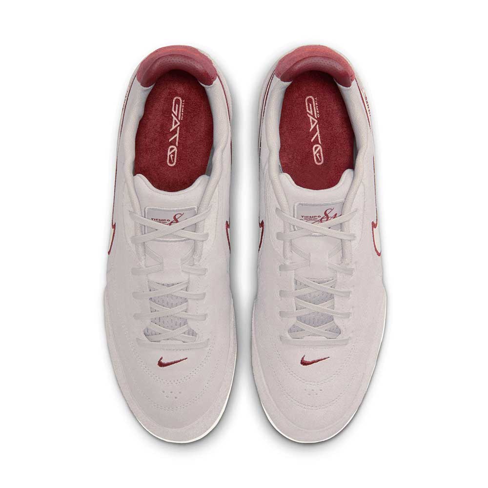 Men's Tiempo Street Gate PRM Soccer Shoe - Moon Particle/Chalk/Team Red - Regular (D)