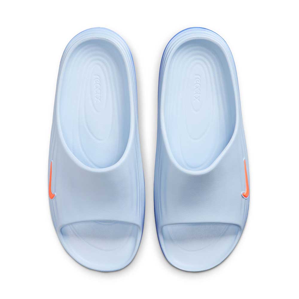 Men's Nike ReactX Rejuven8 Slides - Hydrogen Blue/Total Orange/Blue Crystal - Regular (D)