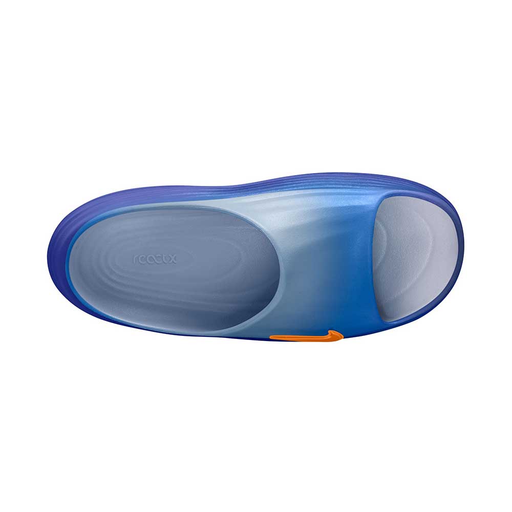 Men's Nike ReactX Rejuven8 Slides - Hydrogen Blue/Total Orange/Blue Crystal - Regular (D)