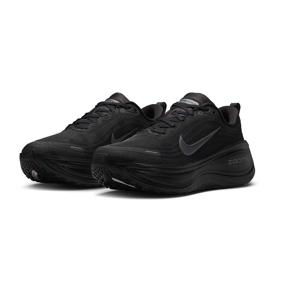Men's Nike  Vomero Plus Running Shoe - Black/Dark Smoke Grey/Metallic Dark Grey - Regular (D)