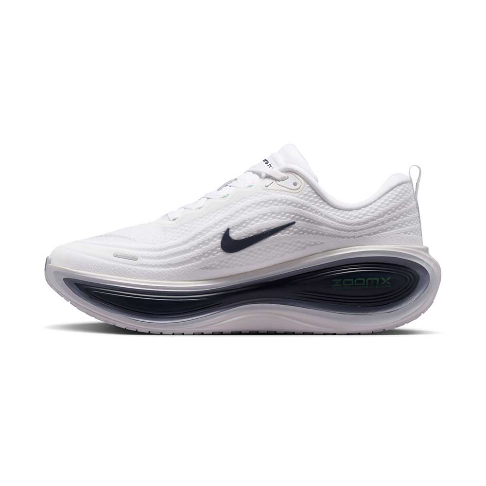Men's Nike Vomero Plus Running Shoe - White/Midnight Navy/Green Spark Regular (D)