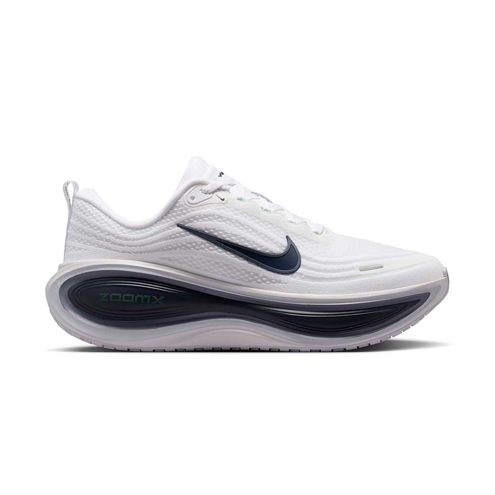 Men's Nike Vomero Plus Running Shoe - White/Midnight Navy/Green Spark Regular (D)