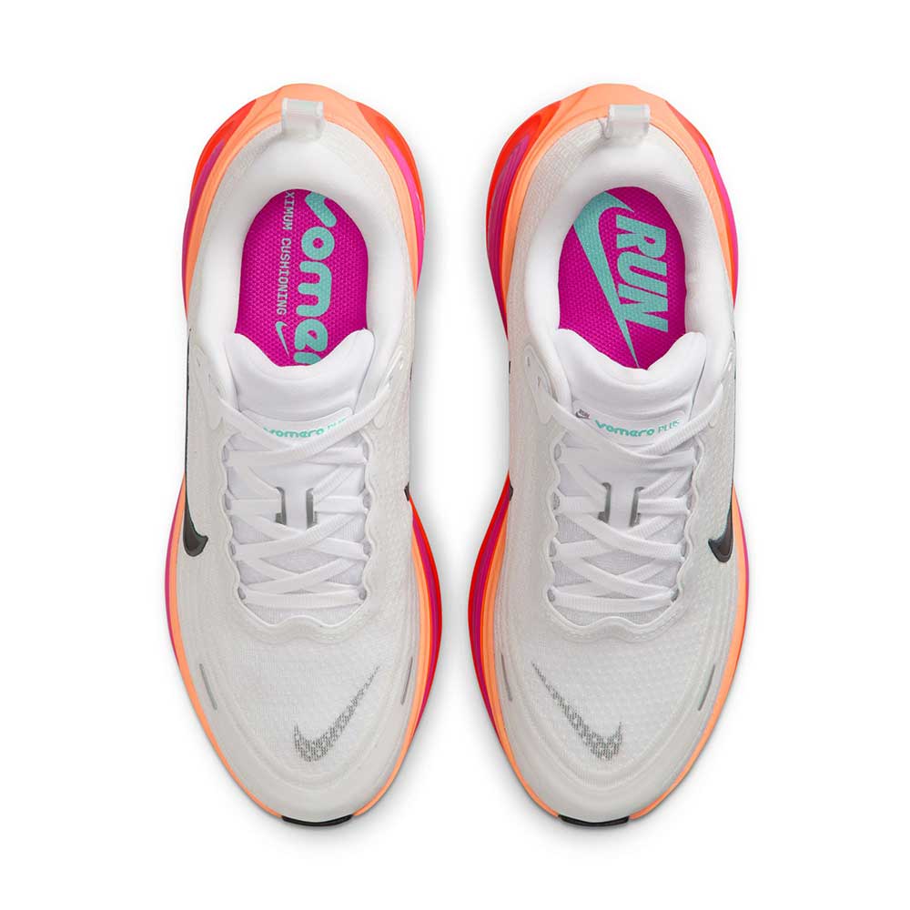 Women's Nike Vomero Plus - White/Black/Fire Pink/Hyper Crimson - Regular (B)
