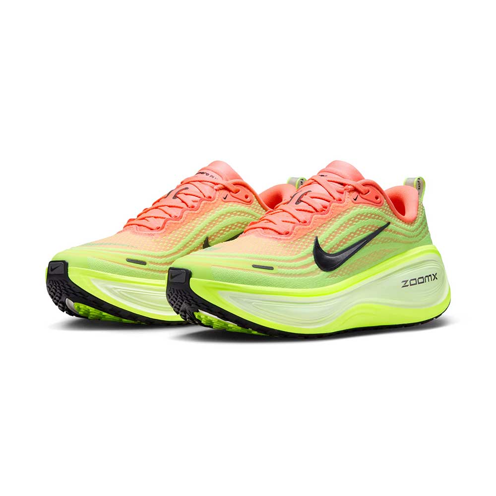 Women's Nike Vomero Plus Running Shoe - Bright Mango/Metallic Dark Grey/Volt - Regular (B)