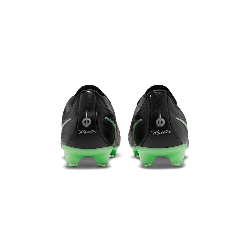 Tiempo Maestro Academy FG/MG Soccer Cleat - Black/Illusion Green/Black - Regular (D)