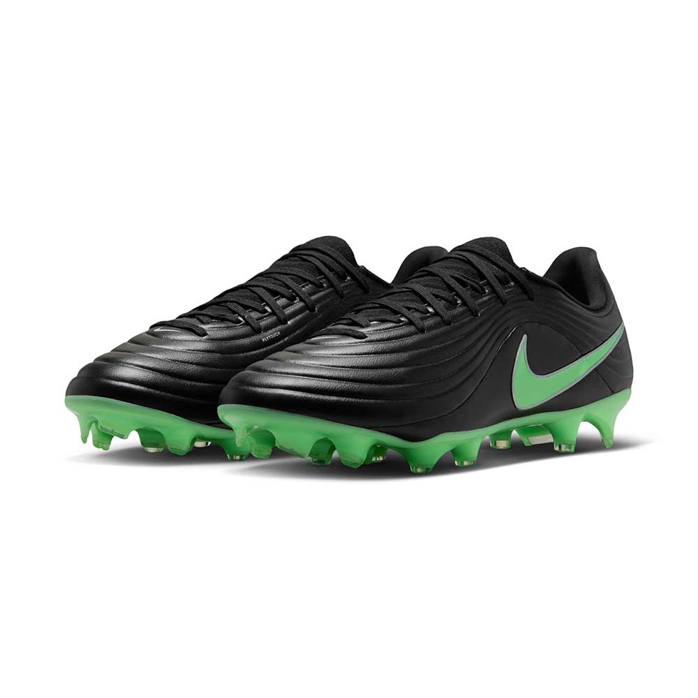 Tiempo Maestro Academy FG/MG Soccer Cleat - Black/Illusion Green/Black - Regular (D)