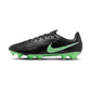 Tiempo Maestro Academy FG/MG Soccer Cleat - Black/Illusion Green/Black - Regular (D)