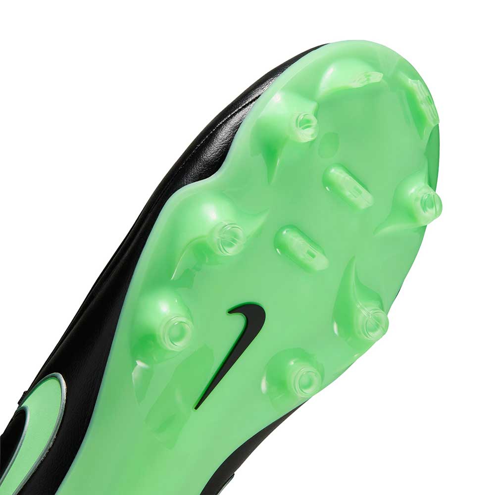 Tiempo Maestro Academy FG/MG Soccer Cleat - Black/Illusion Green/Black - Regular (D)